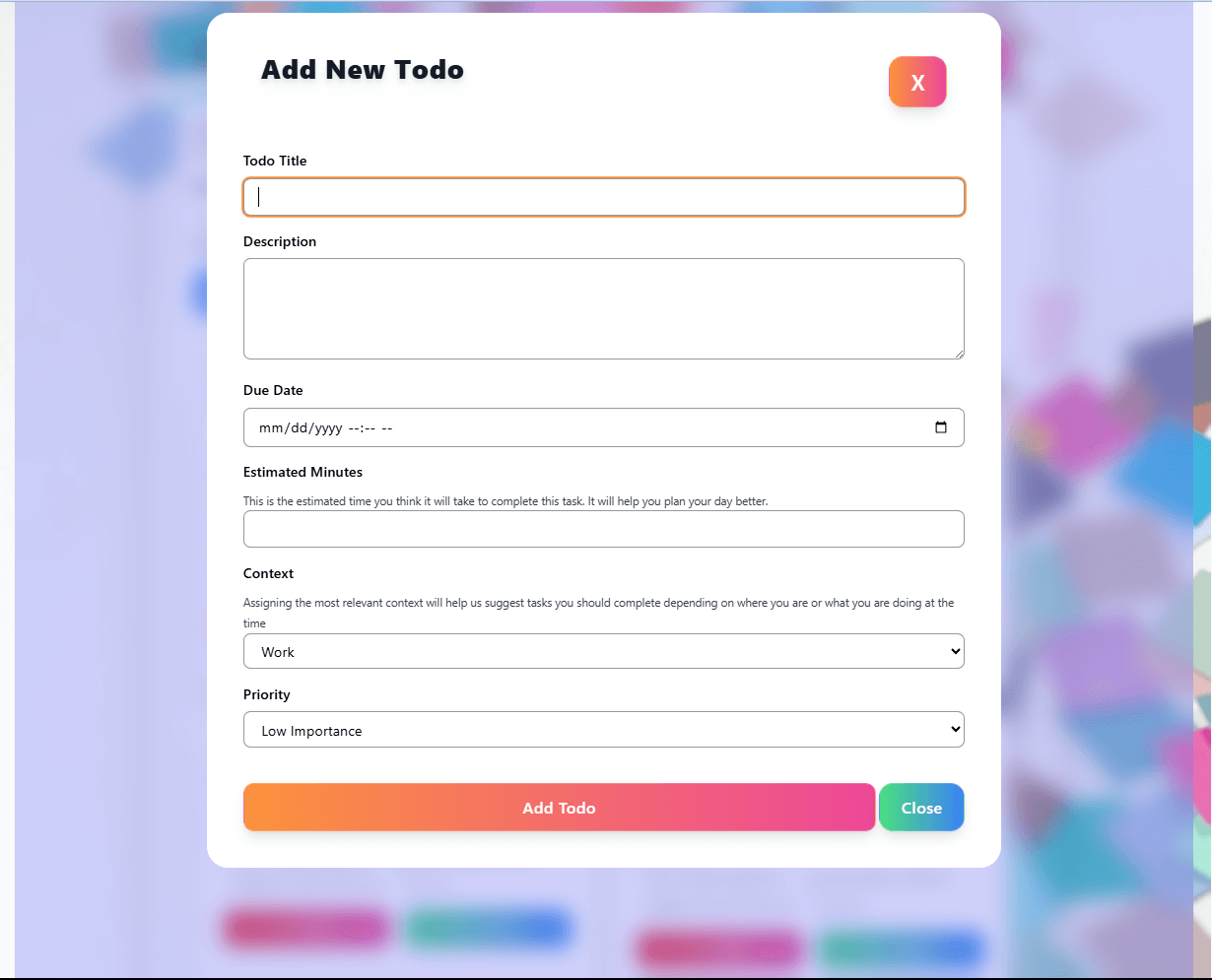 Herc ToDo interface